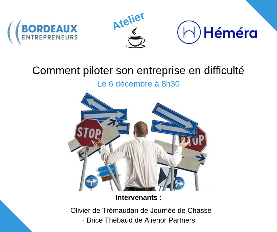 difficulté Atelier piloter son entreprise en dificulte