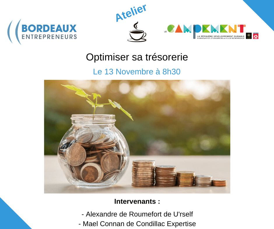 trésorerie campement Atelier optimiser sa tresorerie